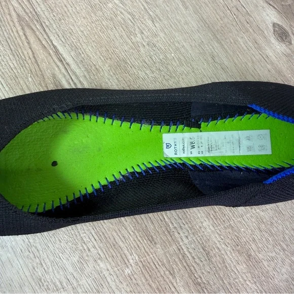 Rothy's Black and Blue Women's Flats - Picture 6 of 6